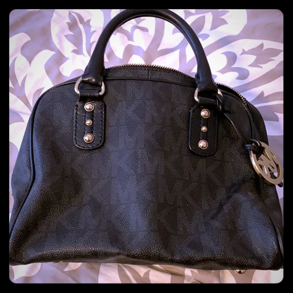 Michael Kors monogram small satchel bag